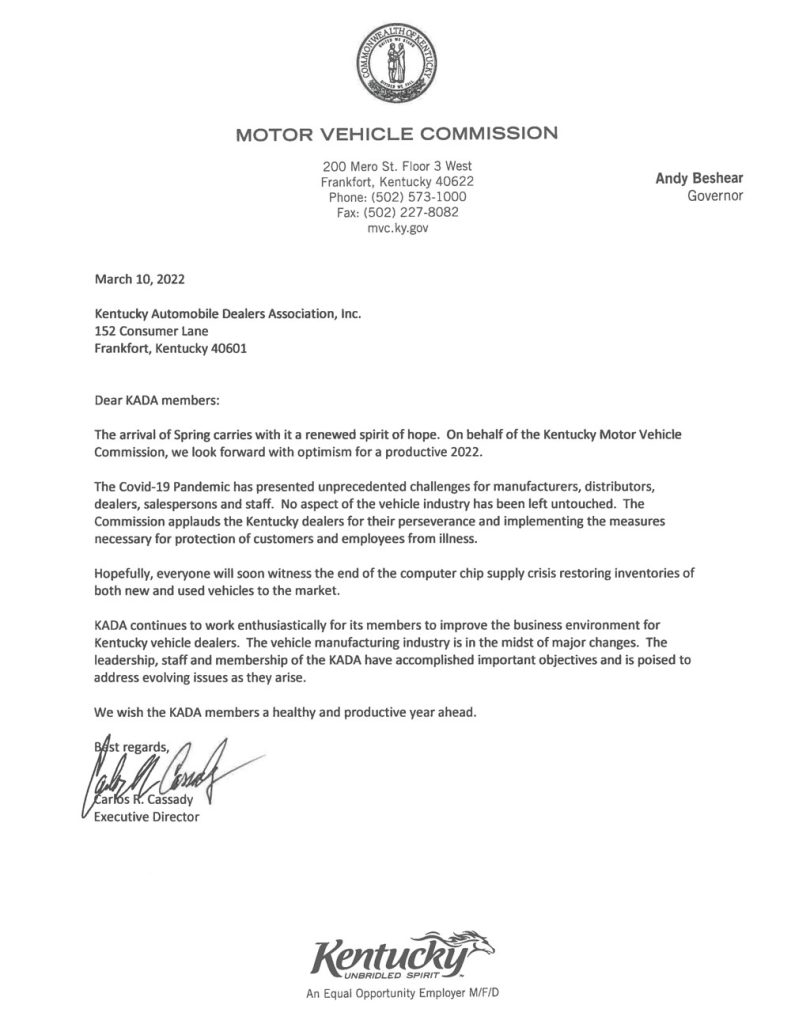 KADA-Motor-Vehicle-Commission-Letter