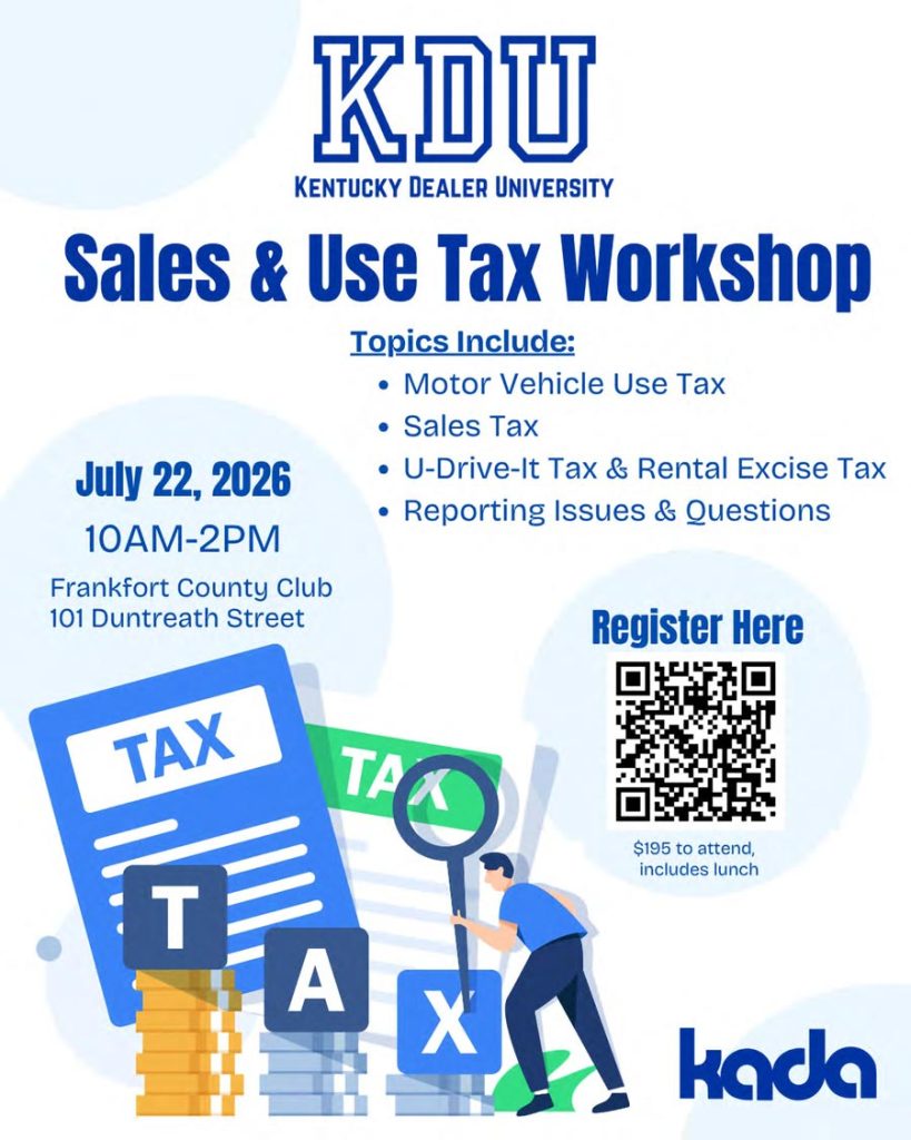 KDU Sales & Use Tax Workshop